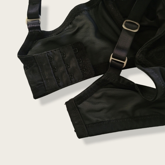 NATORI Bra Black Lace Mesh Bra 32DD - Picture 8 of 8